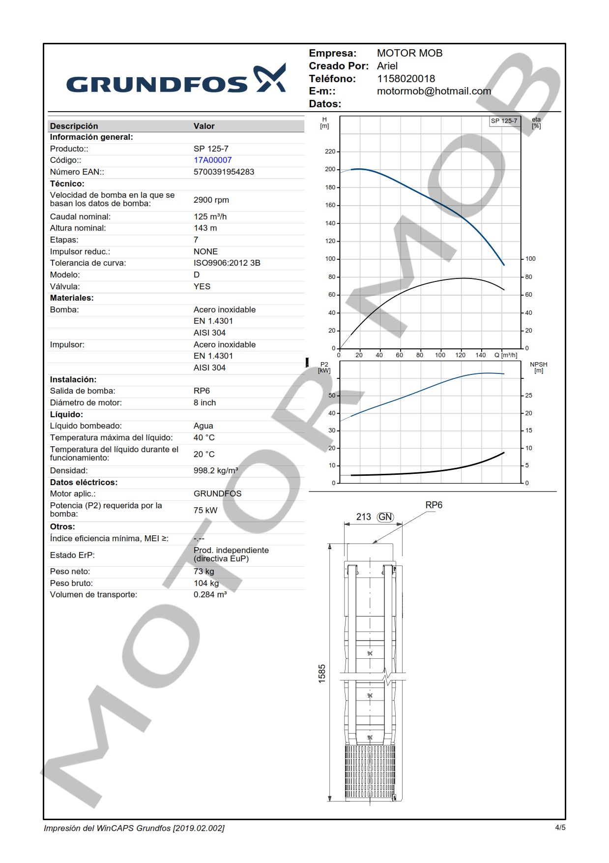 GRUNDFOS SP 125-7 ARTICULO 17A00007 MOTOR MOB_004
