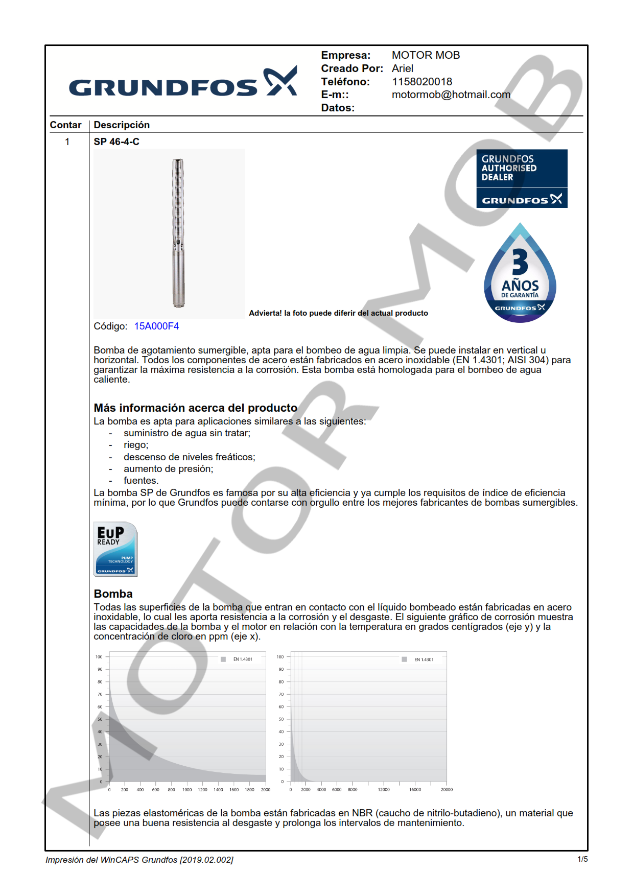 GRUNDFOS SP 46-4-C ARTICULO 15A000F4 MOTOR MOB._001