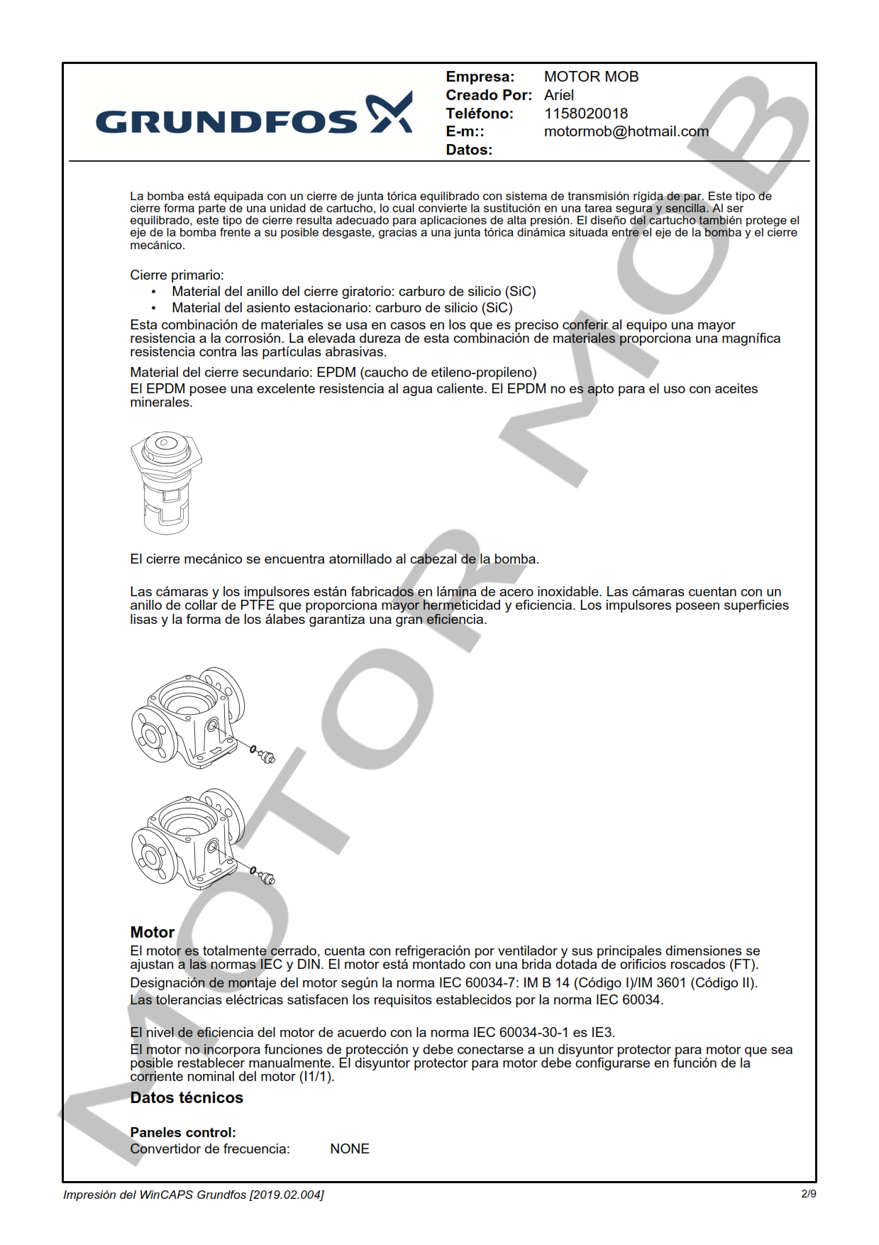 GRUNDFOS CR3-13 ARTICULO 96516660 MOTOR MOB_002