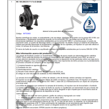 GRUNDFOS NK 100-200 ARTICULO 96753963 MOTOR MOB_001