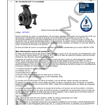 GRUNDFOS NK 150-250 ARTICULO 98753847 MOTOR MOB_001