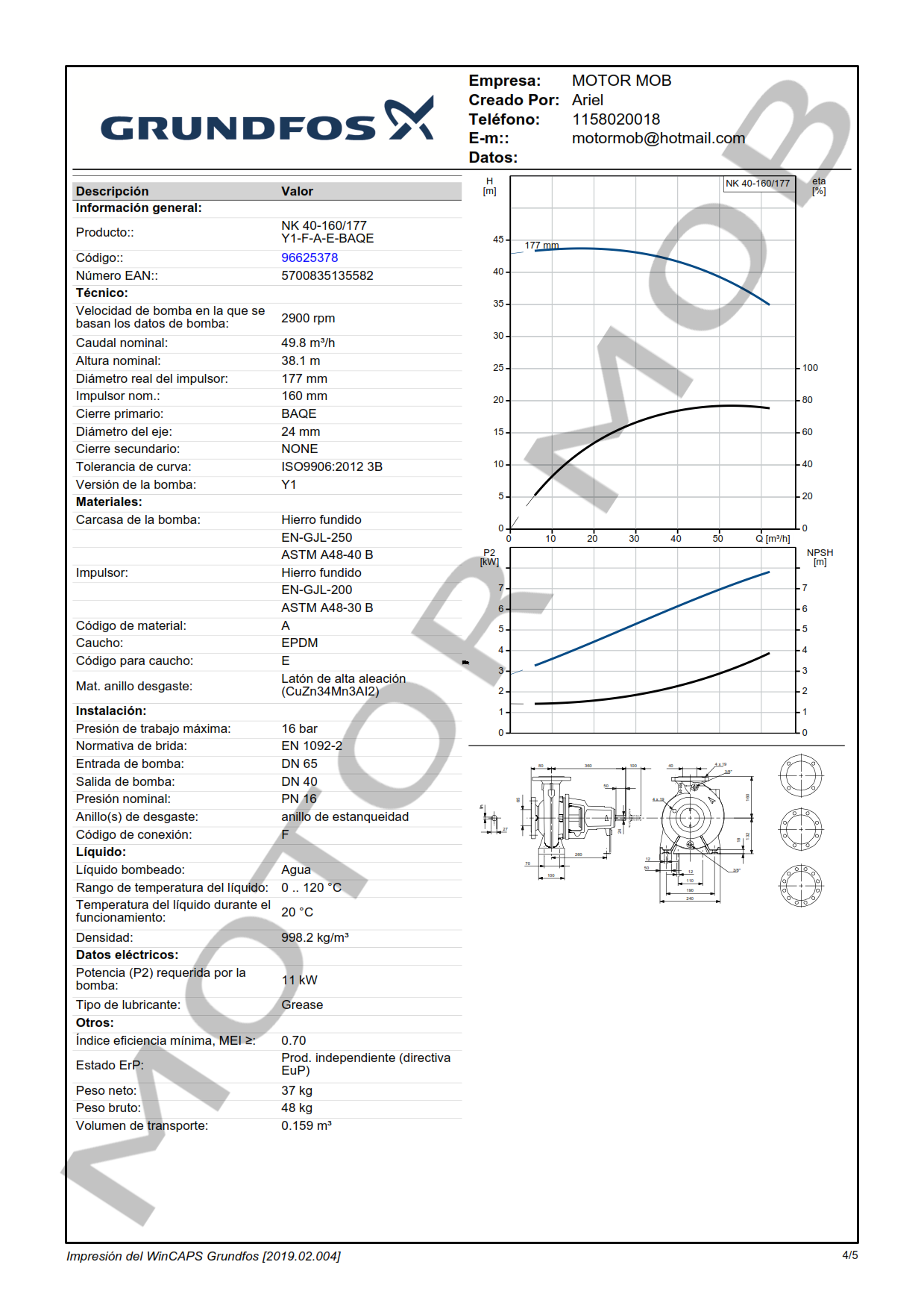 GRUNDFOS NK 40-160 ARTICULO 96625378 MOTOR MOB_004