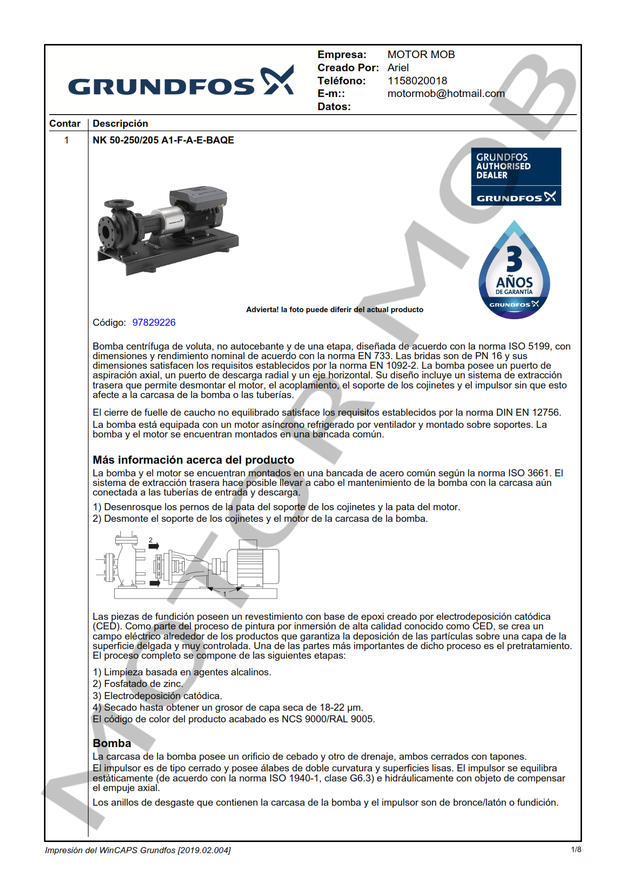 GRUNDFOS NK 50-250205 ARTICULO 97829226 MOTOR MOB_001