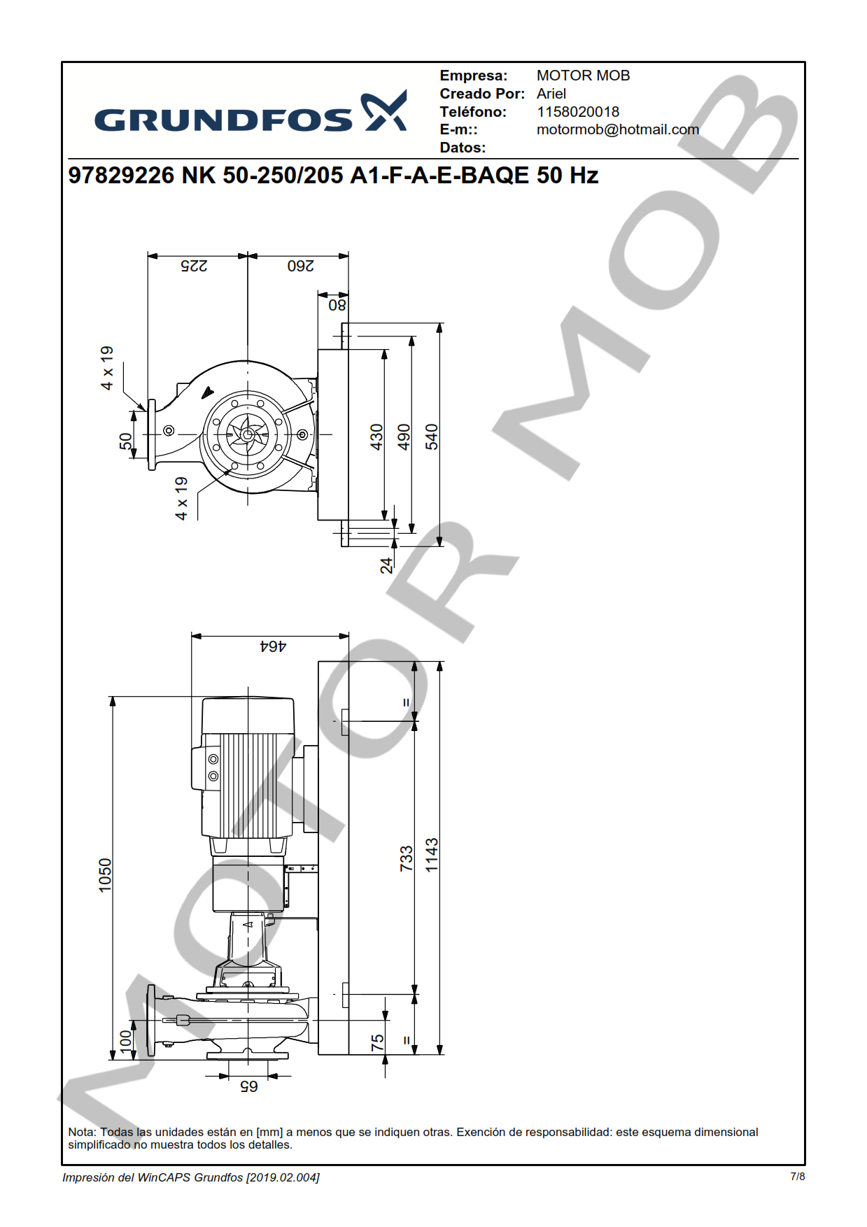 GRUNDFOS NK 50-250205 ARTICULO 97829226 MOTOR MOB_007