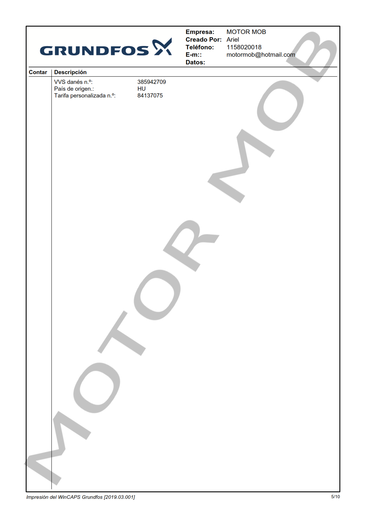 GRUNDFOS CRE5-9 A-FGJ-A-E-HQQE 3×380-500 60HZ ARTICULO 98390031 MOTOR MOB_005