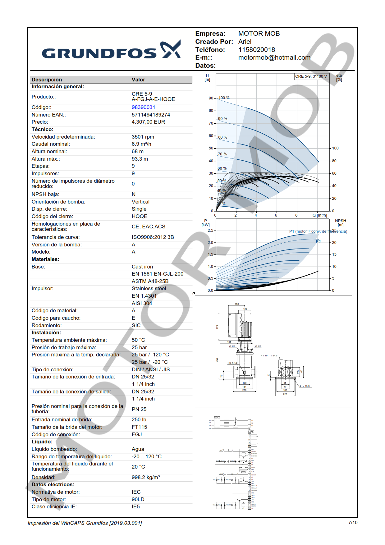 GRUNDFOS CRE5-9 A-FGJ-A-E-HQQE 3×380-500 60HZ ARTICULO 98390031 MOTOR MOB_007