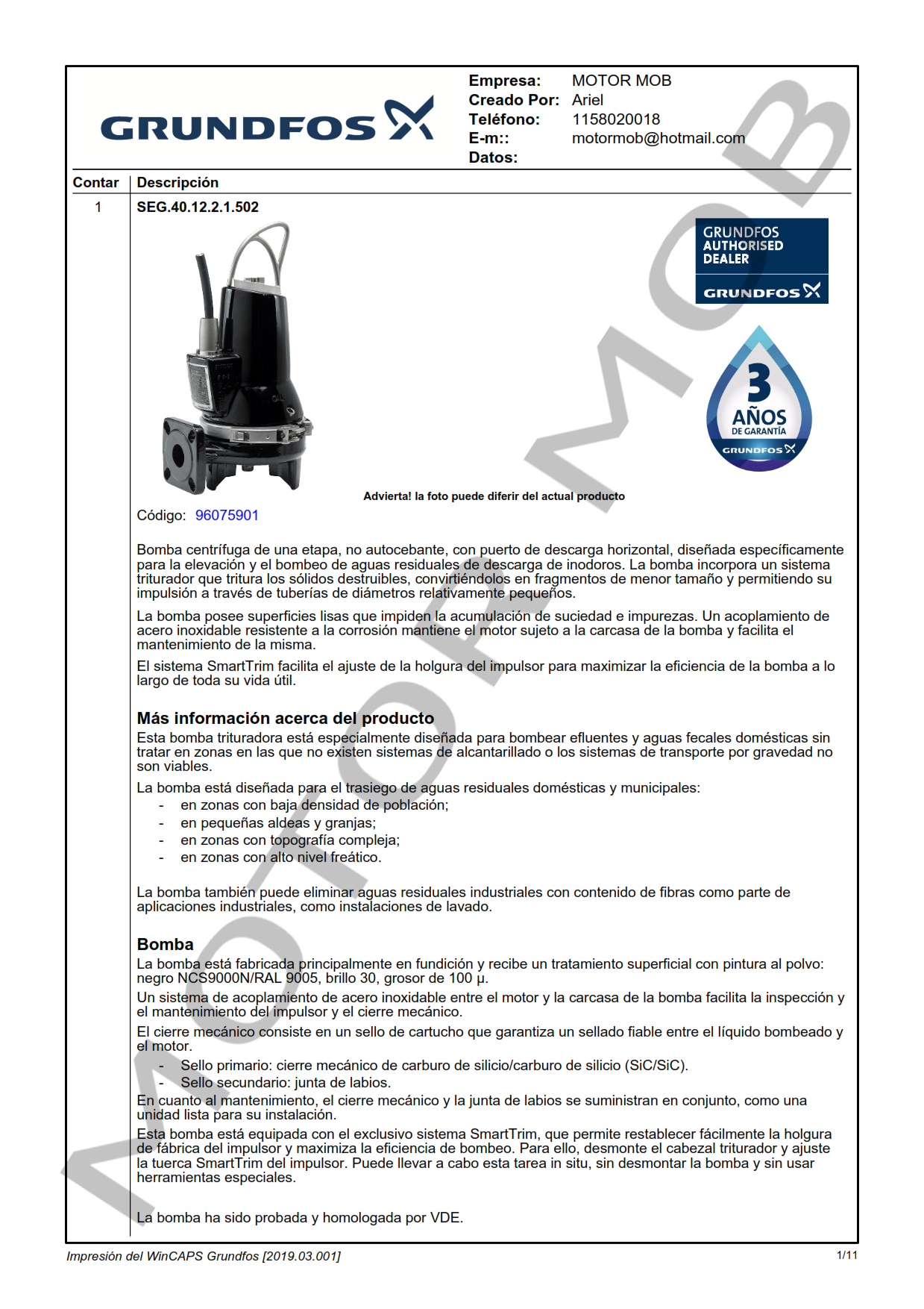 GRUNDFOS SEG 40.12.2.1.502 ARTICULO 96075901 MOTOR MOB_001