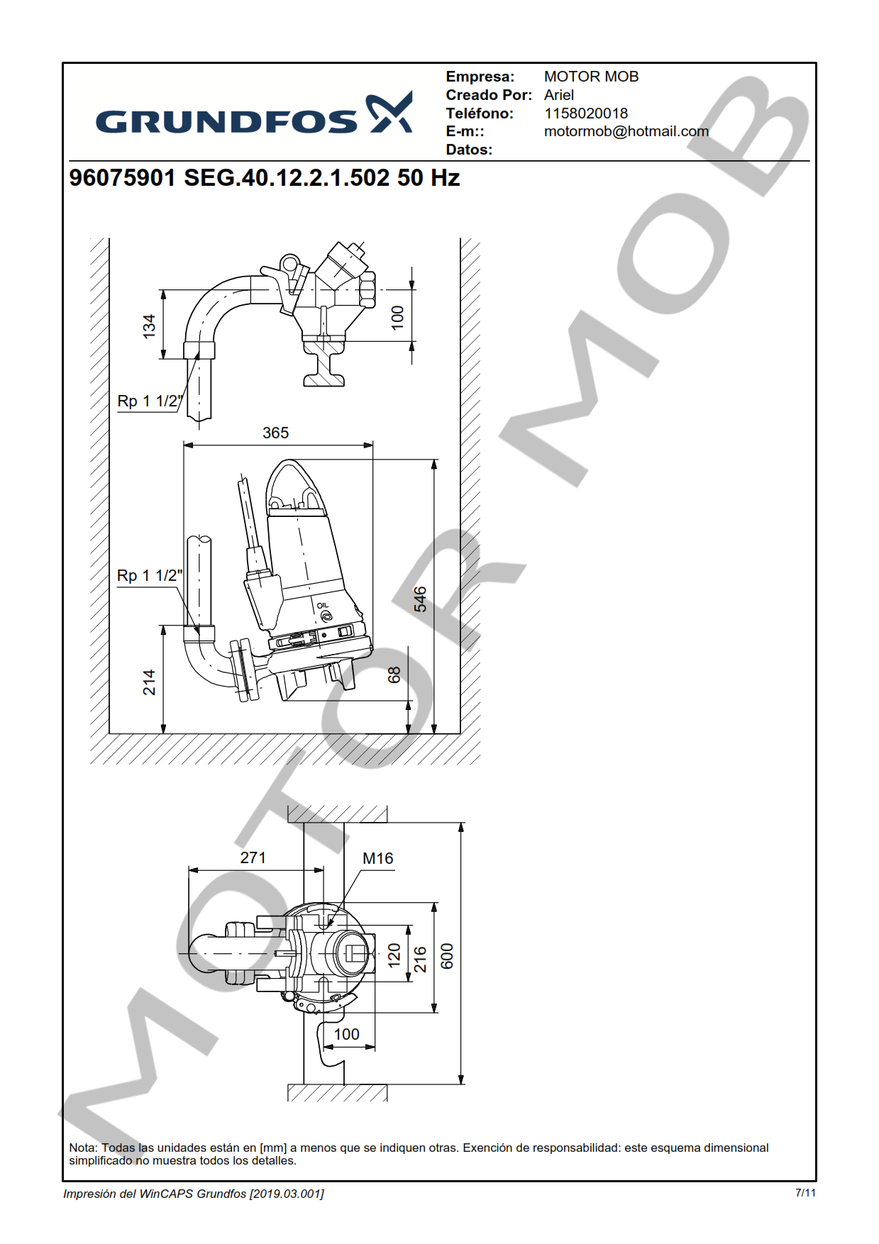 GRUNDFOS SEG 40.12.2.1.502 ARTICULO 96075901 MOTOR MOB_007