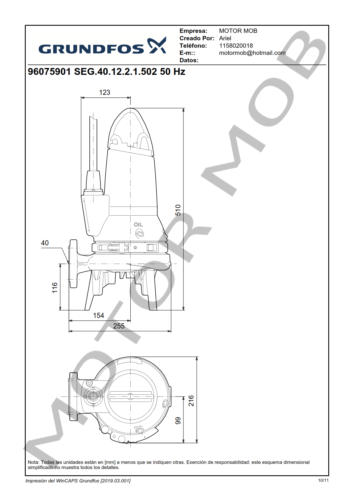 GRUNDFOS SEG 40.12.2.1.502 ARTICULO 96075901 MOTOR MOB_010