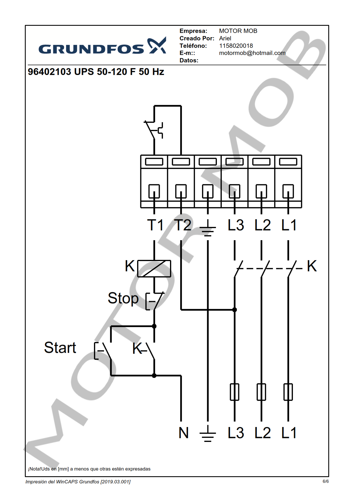 BOMBA CIRCULADORA PARA CALEFACCION Y REFRIGERACION GRUNDFOS UPS 50-120F ...