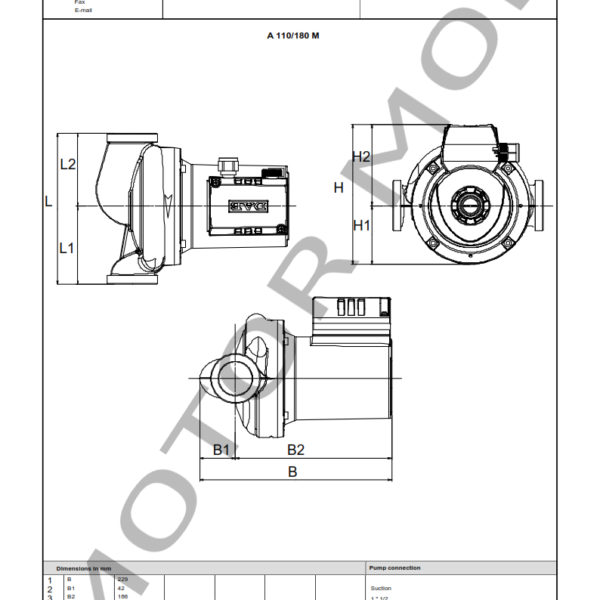 BOMBA DAB A 110 – 180 M – Circuladora – Monofasica – Art 505808001_003